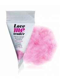 Съедобное согревающее массажное масло Love Me Tender Cotton Candy с ароматом сладкой ваты - 10 мл. - Love to Love - купить с доставкой в Домодедово