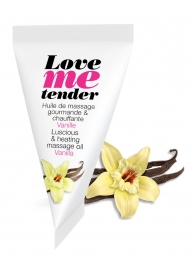 Съедобное согревающее массажное масло Love Me Tender Vanilla с ароматом ванили - 10 мл. - Love to Love - купить с доставкой в Домодедово