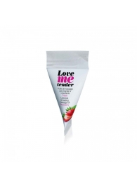 Съедобное согревающее массажное масло Love Me Tender Strawberry с ароматом клубники - 10 мл. - Love to Love - купить с доставкой в Домодедово