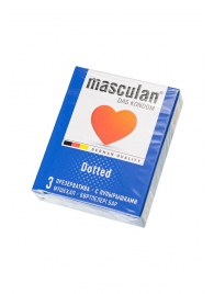 Презервативы с пупырышками Masculan Dotted - 3 шт. - Masculan - купить с доставкой в Домодедово
