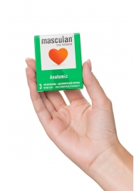 Презервативы анатомической формы Masculan Anatomic - 3 шт. - Masculan - купить с доставкой в Домодедово