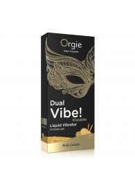 Съедобный гель Dual Vibe Pina Colada с эффектом вибрации и вкусом коктейля пина колада - 15 мл. - ORGIE - купить с доставкой в Домодедово