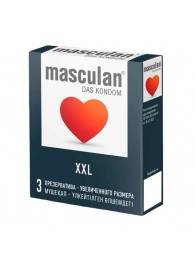 Презервативы увеличенного размера Masculan XXL - 3 шт. - Masculan - купить с доставкой в Домодедово