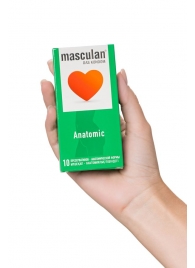 Презервативы анатомической формы Masculan Anatomic - 10 шт. - Masculan - купить с доставкой в Домодедово
