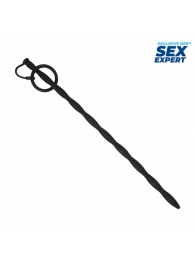 Черный стимулятор уретры Sex Expert - Sex Expert - купить с доставкой в Домодедово