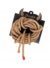 Джутовая веревка для шибари - 5 м. - Pecado - купить с доставкой в Домодедово