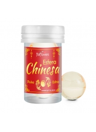 Интимный гель Chinesa Esfera с охлаждающе-пульсирующим эффектом (2 шарика по 3 гр.) - HotFlowers - купить с доставкой в Домодедово