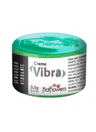 Возбуждающий крем Vibra с эффектом вибрации - 3,5 гр. - HotFlowers - купить с доставкой в Домодедово