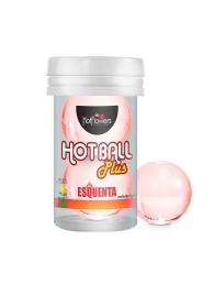Лубрикант на масляной основе Hot Ball Plus с разогревающим эффектом (2 шарика по 3 гр.) - HotFlowers - купить с доставкой в Домодедово