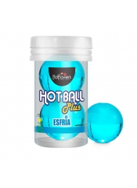 Лубрикант на масляной основе Hot Ball Plus с охлаждающим эффектом (2 шарика по 3 гр.) - HotFlowers - купить с доставкой в Домодедово