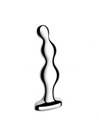 Стальной анальный фаллоимитатор для простаты Stainless Steel Anal Beads - 13 см. - b-Vibe - в Домодедово купить с доставкой