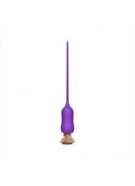 Фиолетовый тонкий стимулятор Nipple Vibrator - 23 см. - I-MOON - купить с доставкой в Домодедово