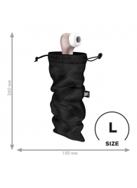 Черный мешочек для хранения игрушек Treasure Bag L - Satisfyer - купить с доставкой в Домодедово