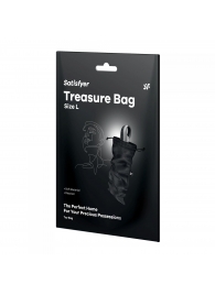 Черный мешочек для хранения игрушек Treasure Bag L - Satisfyer - купить с доставкой в Домодедово