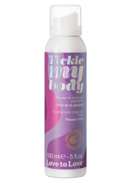 Массажная хрустящая пенка Tickle my body с ароматом маракуйи - 150 мл. - Love to Love - купить с доставкой в Домодедово