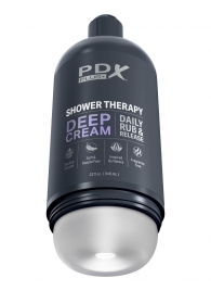 Мастурбатор в бутылке Shower Therapy Deep Cream - Pipedream - в Домодедово купить с доставкой