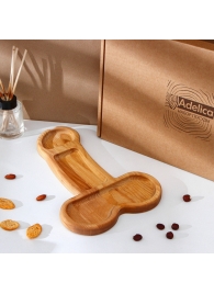 Деревянное блюдо для подачи в форме члена (32,5 х 20 х 1,7 см) - Сима-Ленд - купить с доставкой в Домодедово