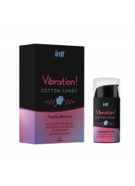 Жидкий вибратор Vibration Cotton Candy с ароматом сахарной ваты - 15 мл. - INTT - купить с доставкой в Домодедово