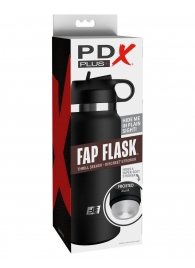 Черный мастурбатор в виде бутылки Fap Flask - Pipedream - в Домодедово купить с доставкой