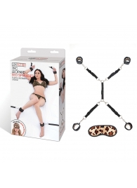 Леопардовая фиксация на матрас для рук и ног Classic Bedspreader - Lux Fetish - купить с доставкой в Домодедово