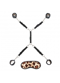 Леопардовая фиксация на матрас для рук и ног Classic Bedspreader - Lux Fetish - купить с доставкой в Домодедово