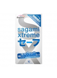 Презервативы Sagami Xtreme Ultrasafe с двойным количеством смазки - 10 шт. - Sagami - купить с доставкой в Домодедово
