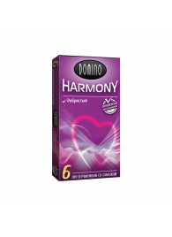 Презервативы с рёбрышками Domino Harmony - 6 шт. - Domino - купить с доставкой в Домодедово
