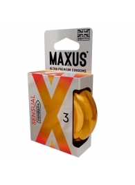 Презервативы анатомической формы Maxus Sensual - 3 шт. - Maxus - купить с доставкой в Домодедово
