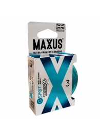 Презервативы Maxus G spot с двойной спиралью - 3 шт. - Maxus - купить с доставкой в Домодедово