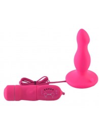 Розовая вибровтулка с  5 режимами вибрации POPO Pleasure - 10,5 см. - POPO Pleasure