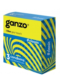 Классические презервативы с обильной смазкой Ganzo Classic - 3 шт. - Ganzo - купить с доставкой в Домодедово
