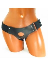 Трусики для страпона коричневого цвета - БДСМ Арсенал - купить с доставкой в Домодедово