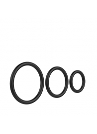 Набор из 3 чёрных колец различного диаметра - Baile - в Домодедово купить с доставкой