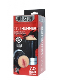 Двусторонний мастурбатор REALSTUFF 2 IN 1 HUMMER MOUTH   VAGINA - ротик и вагина - Dream Toys - в Домодедово купить с доставкой