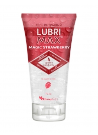 Интимный гель-смазка на водной основе Lubrimax Magic Strawberry - 75 мл. - ИнтелБИО - купить с доставкой в Домодедово