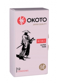 Тонкие презервативы OKOTO Ultra Thin - 12 шт. - Sitabella - купить с доставкой в Домодедово
