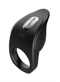 Черное эрекционное виброкольцо Vibro Lust Ring - MALESATION - в Домодедово купить с доставкой