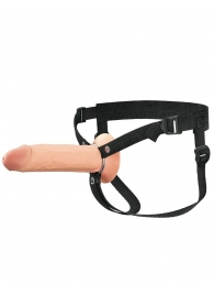Полый страпон на ремнях 8’’ Hollow Silicone Strap-on - Pipedream - купить с доставкой в Домодедово