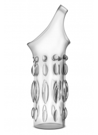 Прозрачная насадка на пенис Stretchy Studded Penis Sleeve Ring - Blush Novelties - в Домодедово купить с доставкой