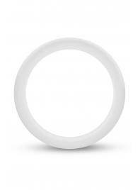Белое люминесцентное эрекционное кольцо Silicone Glo Cock Ring - Blush Novelties - в Домодедово купить с доставкой