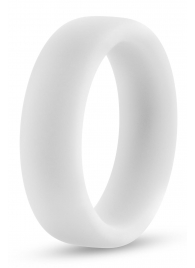 Белое люминесцентное эрекционное кольцо Silicone Glo Cock Ring - Blush Novelties - в Домодедово купить с доставкой