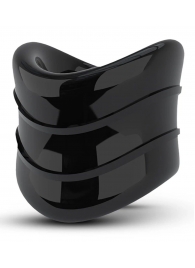 Черное эрекционное кольцо на мошонку Beef Ball Stretcher Snug X Long - Blush Novelties - в Домодедово купить с доставкой