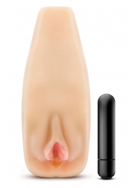 Мастурбатор-вагина с вибрацией Soft   Wet Natasha Realistic Beige Masturbator - Blush Novelties - в Домодедово купить с доставкой