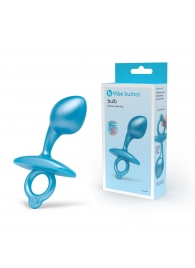 Голубая анальная пробка для массажа простаты Bulb Silicone Prostate Plug - 10,7 см. - b-Vibe - в Домодедово купить с доставкой