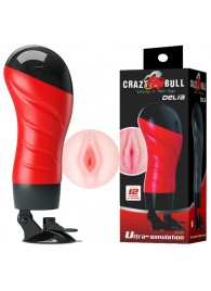 Мастурбатор-вагина Delia с вибрацией и присоской - Baile - в Домодедово купить с доставкой