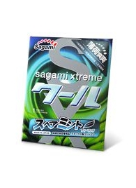 Презерватив Sagami Xtreme Mint с ароматом мяты - 1 шт. - Sagami - купить с доставкой в Домодедово