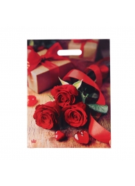 Пакет с принтом в виде роз (31х40 см) - Сима-Ленд - купить с доставкой в Домодедово