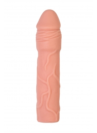 Телесная удлиняющая насадка с подхватом - 19 см. - ToyFa - в Домодедово купить с доставкой