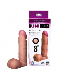 Фаллическая насадка для страпона UNICOCK 8  - 20 см. - LOVETOY (А-Полимер) - купить с доставкой в Домодедово