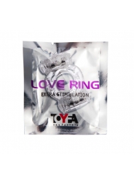 Прозрачное виброкольцо с двумя вибропульками - Toyfa Basic - в Домодедово купить с доставкой